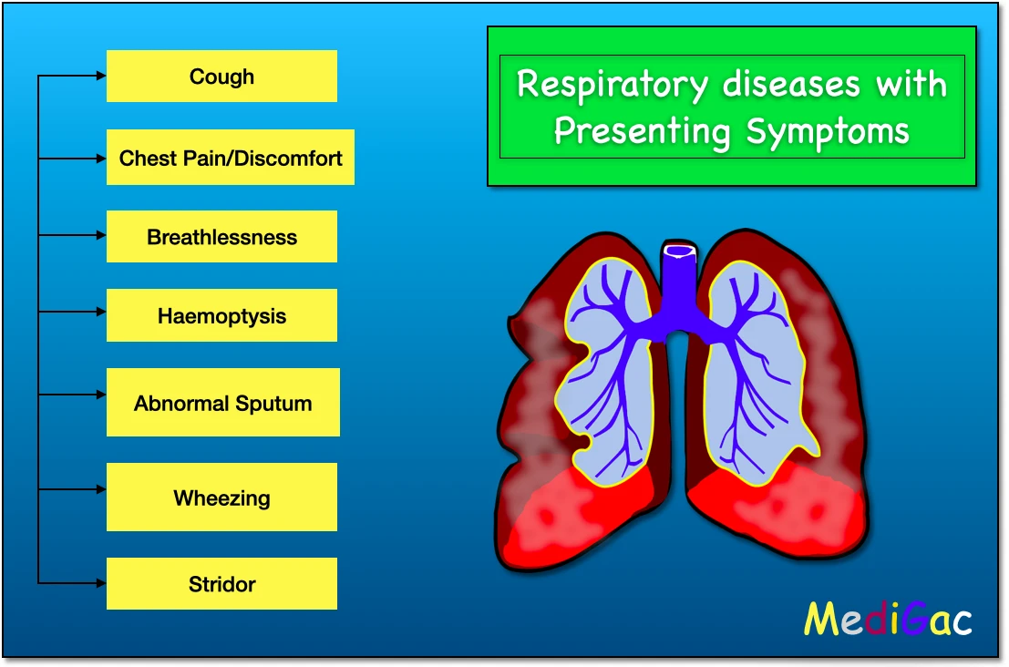 Common diseases of Respiratory system with symptoms – MediGac